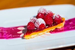 tarte à la framboise
