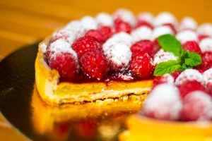 tarte à la framboise