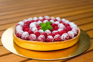 tarte à la framboise